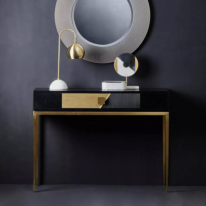 Davoli Black & Gold Console Table