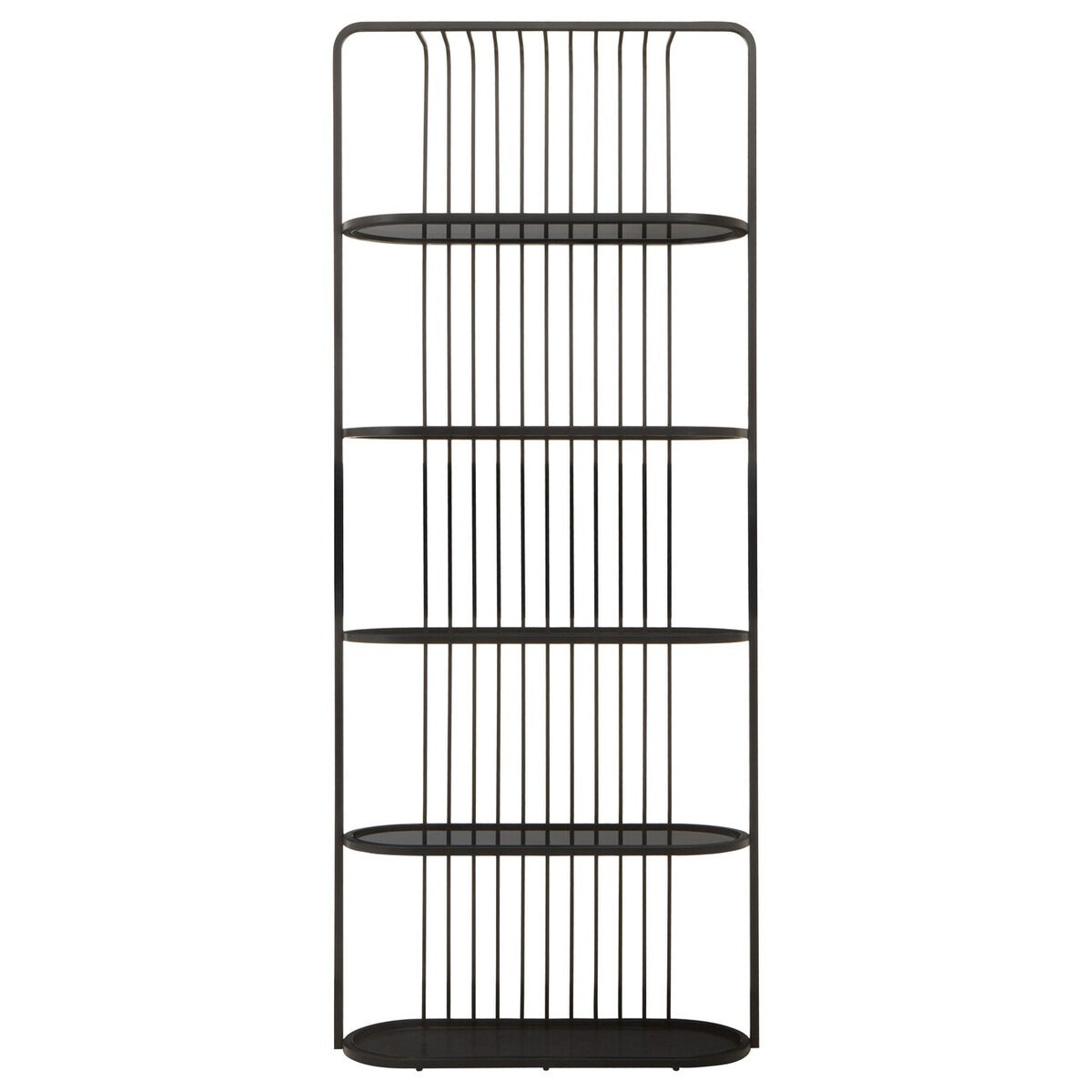 Olivia's Vogue Five Tier Black Shelf Unit