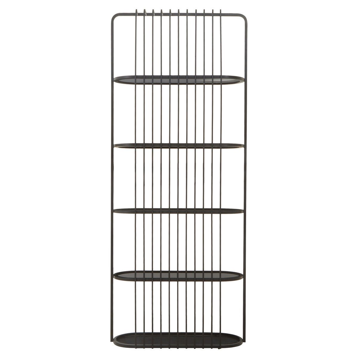 Olivia's Vogue Five Tier Black Shelf Unit