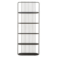 Olivia's Vogue Five Tier Black Shelf Unit