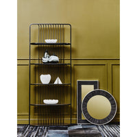 Olivia's Vogue Five Tier Black Shelf Unit