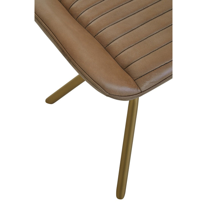 Buffalo Leather Footstool - Grey Premier 5