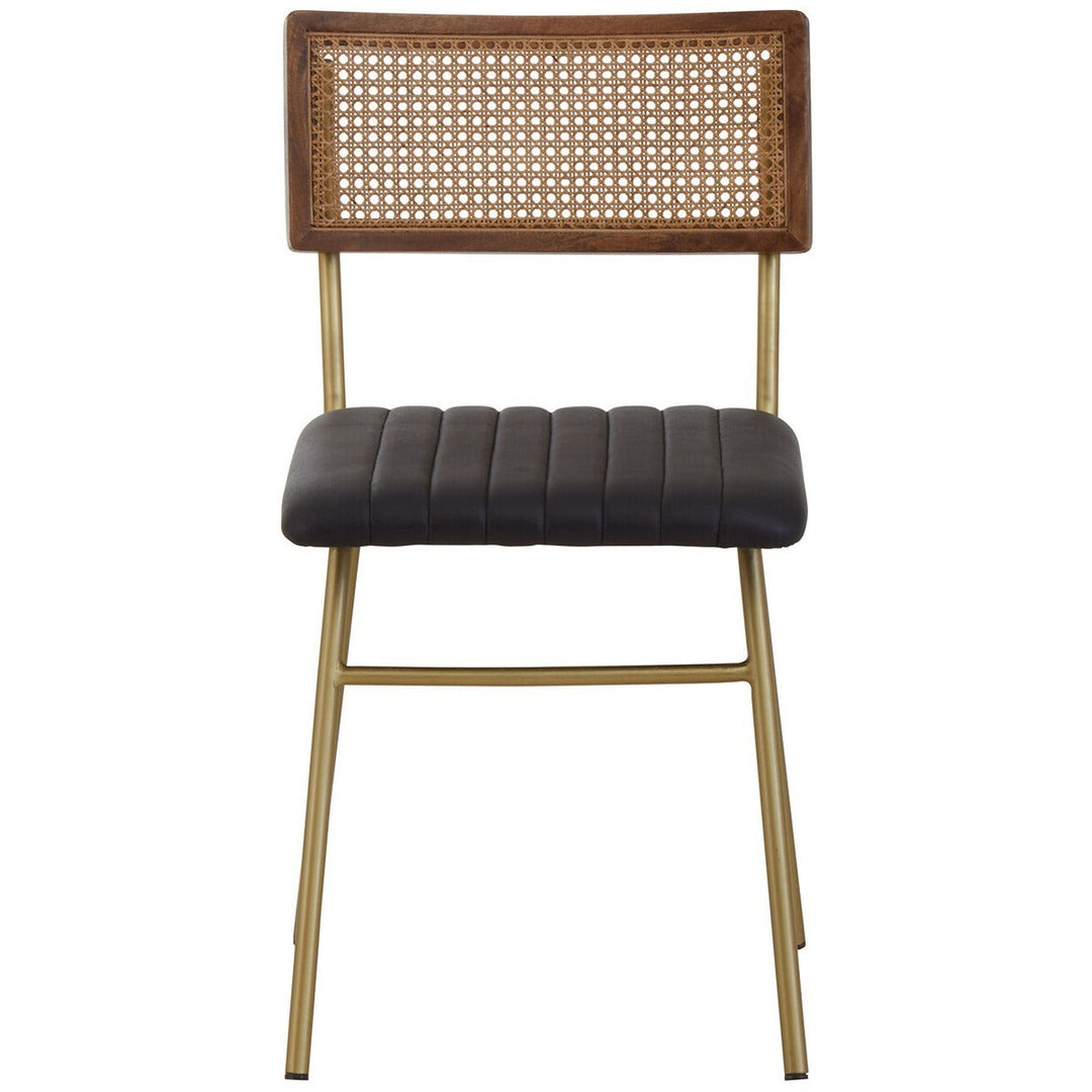 Buffalo Leather Dining Chair - Black Premier 1