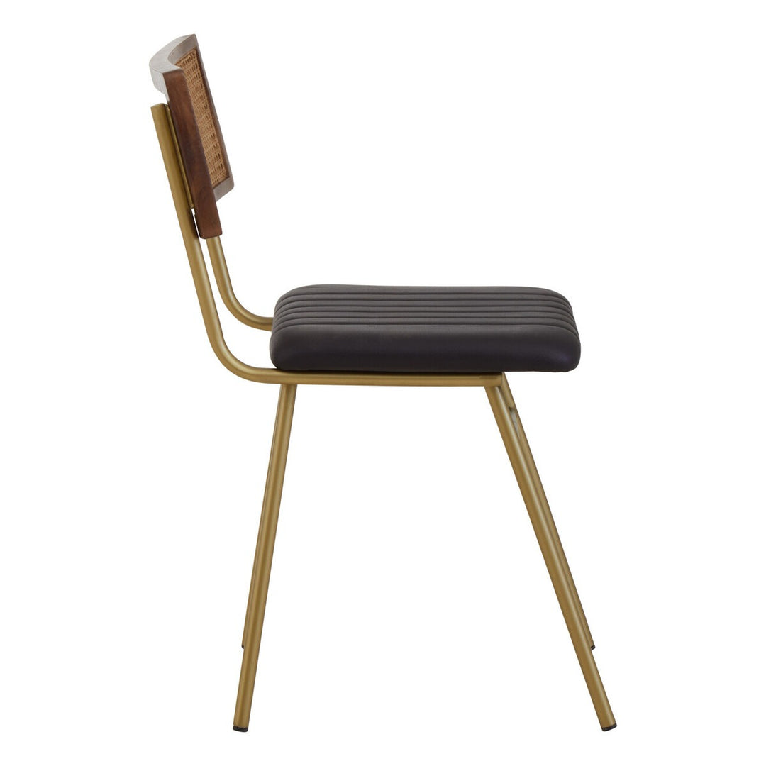 Buffalo Leather Dining Chair - Black Premier 3