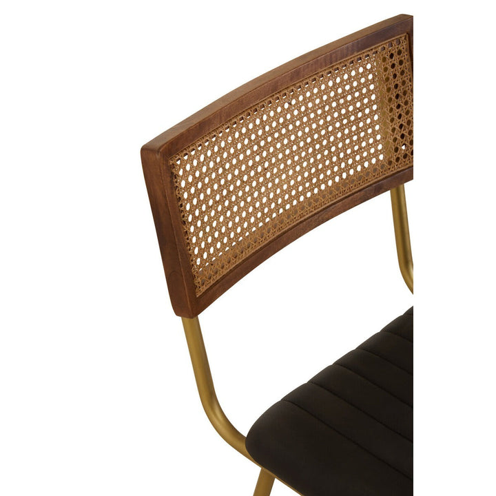Buffalo Leather Dining Chair - Black Premier 5