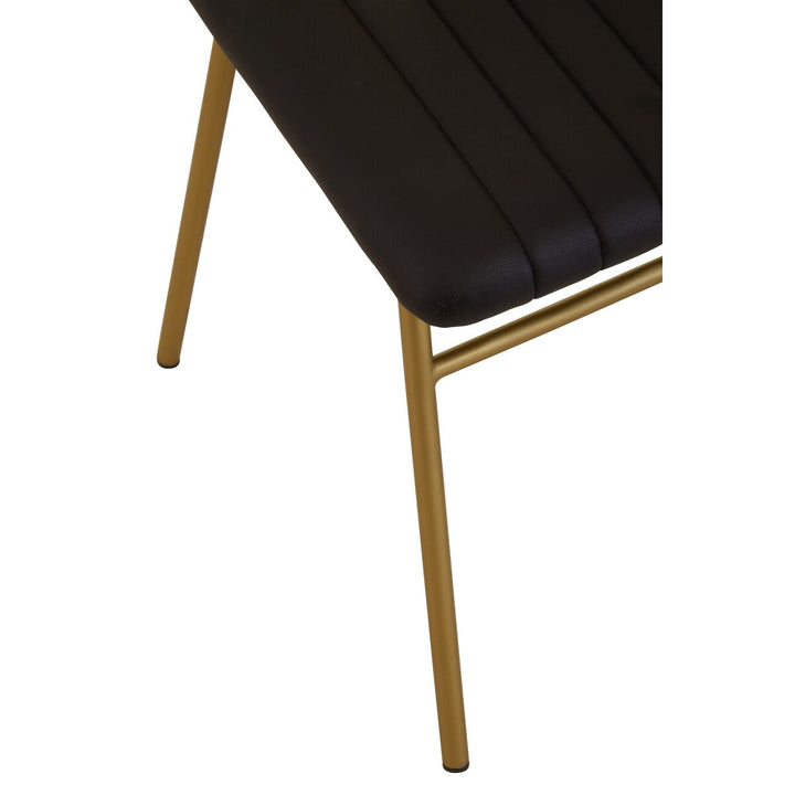 Buffalo Leather Dining Chair - Black Premier 6