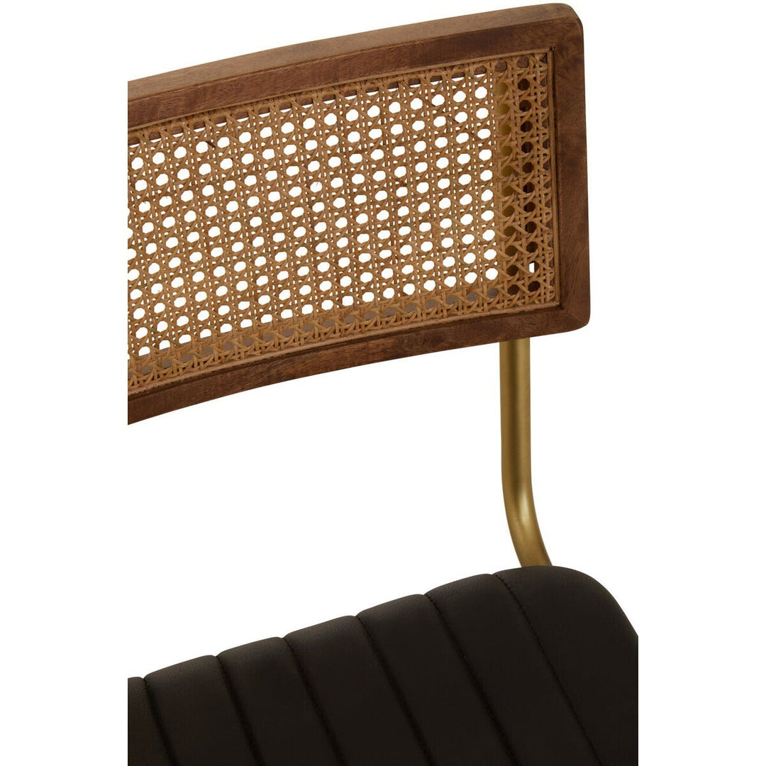 Buffalo Leather Dining Chair - Black Premier 8