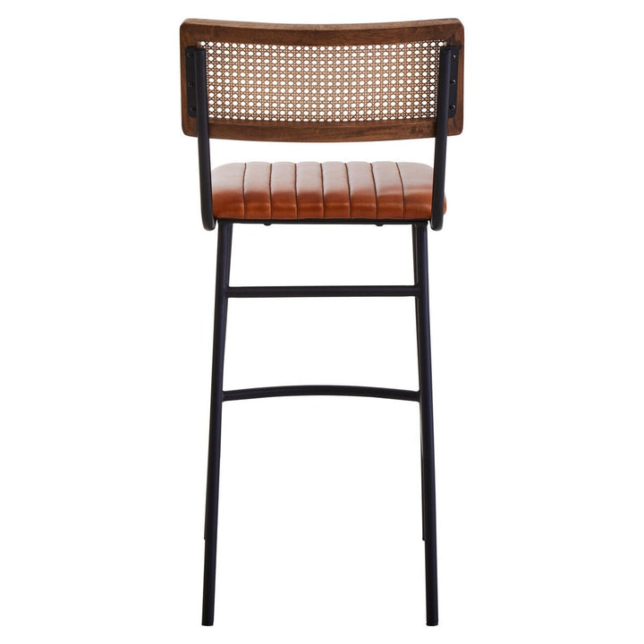 Buffalo Leather Bar Stool - Tan Premier 4