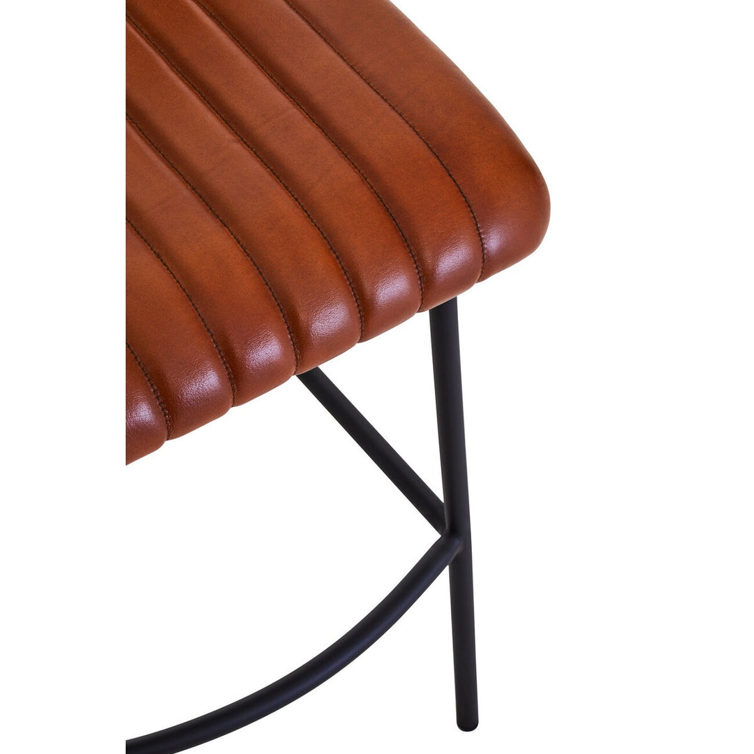 Buffalo Leather Bar Stool - Tan Premier 7
