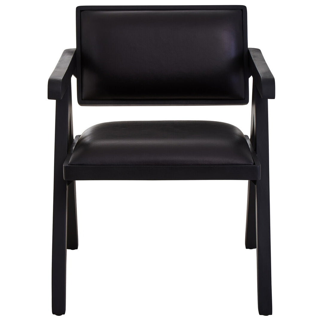 Buffalo Leather Armchair - Black Premier 1