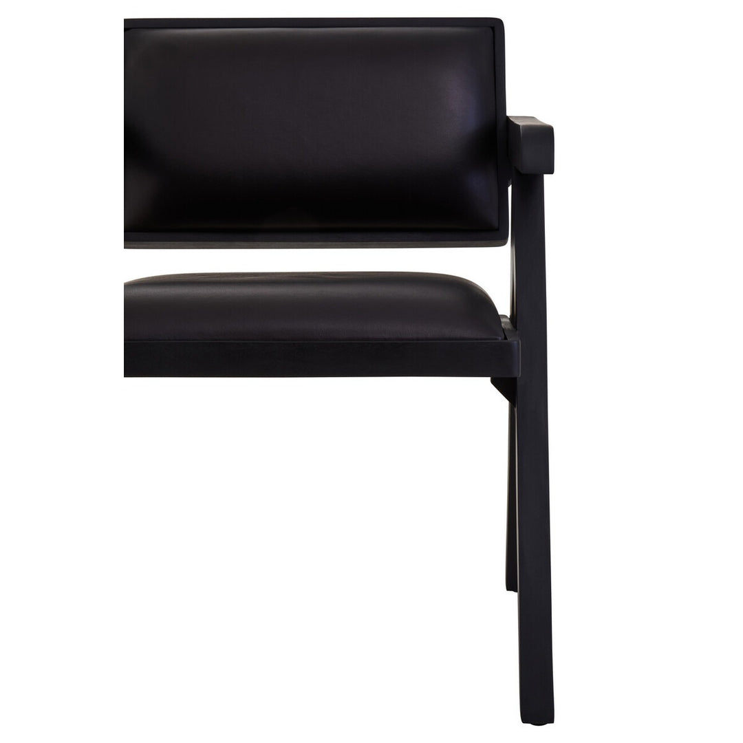 Buffalo Leather Armchair - Black Premier 10