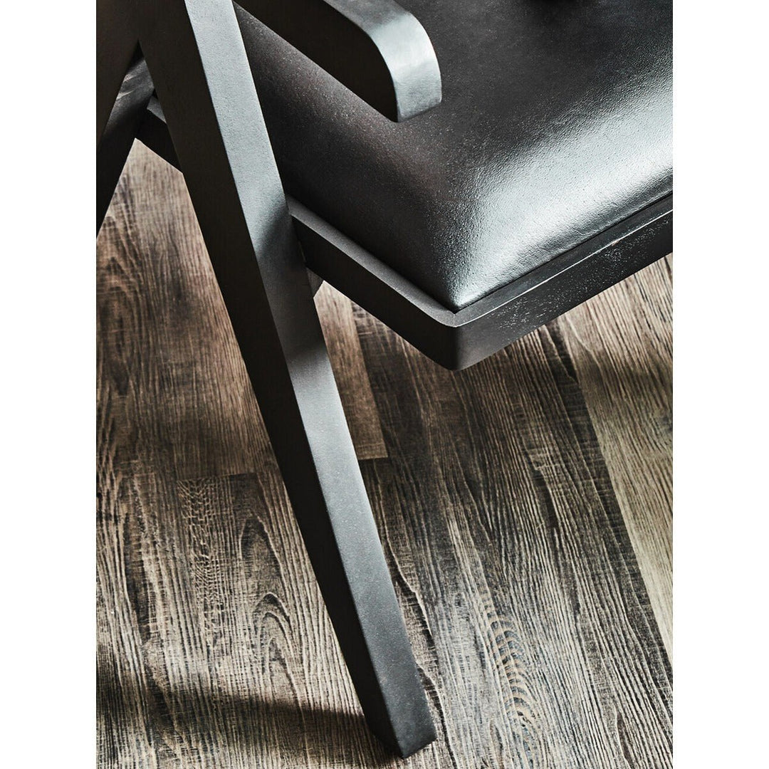 Buffalo Leather Armchair - Black Premier 6
