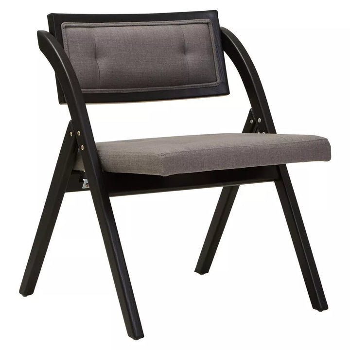 Cebu Grey & Black Elm Wood Folding Chair