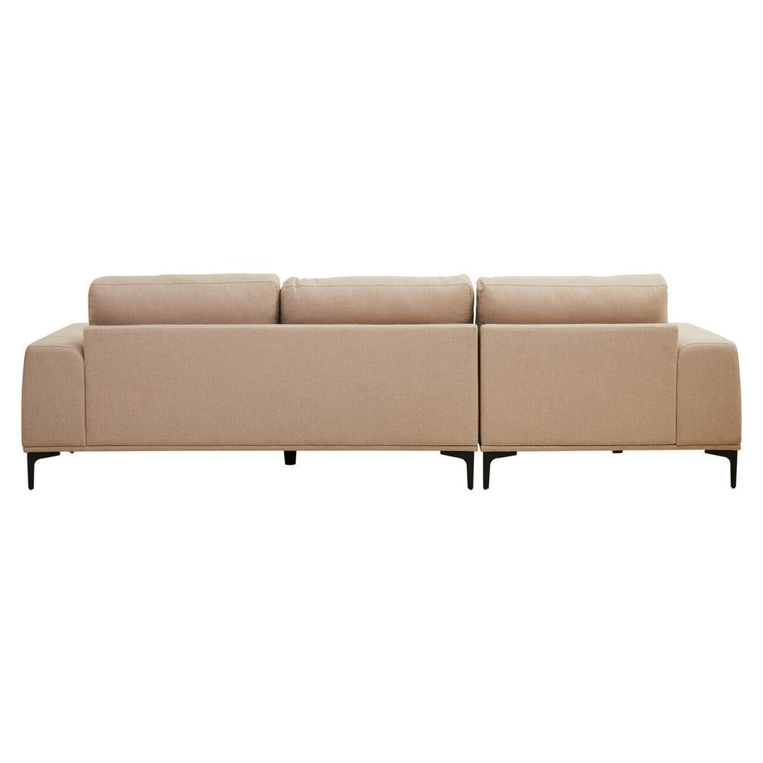 Toulon 3 Seater Fabric Left Right Chaise Sofa - Natural Premier 4