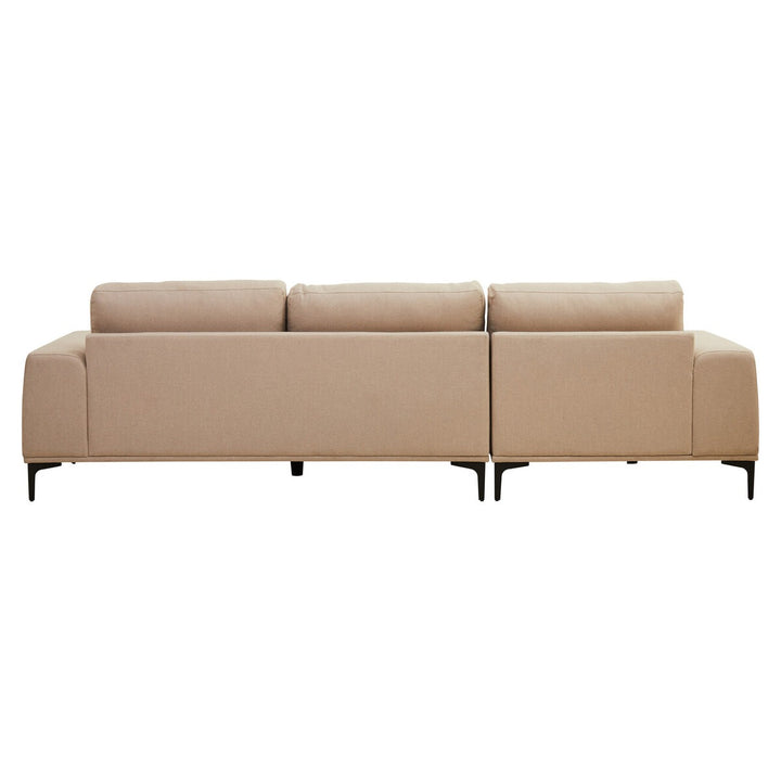 Toulon 3 Seater Fabric Left Right Chaise Sofa - Natural Premier 4