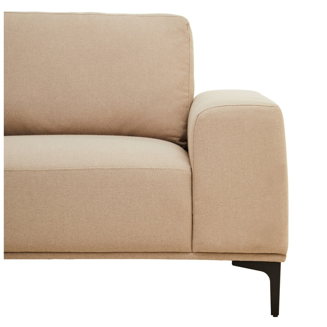 Toulon 3 Seater Fabric Left Right Chaise Sofa - Natural Premier 8