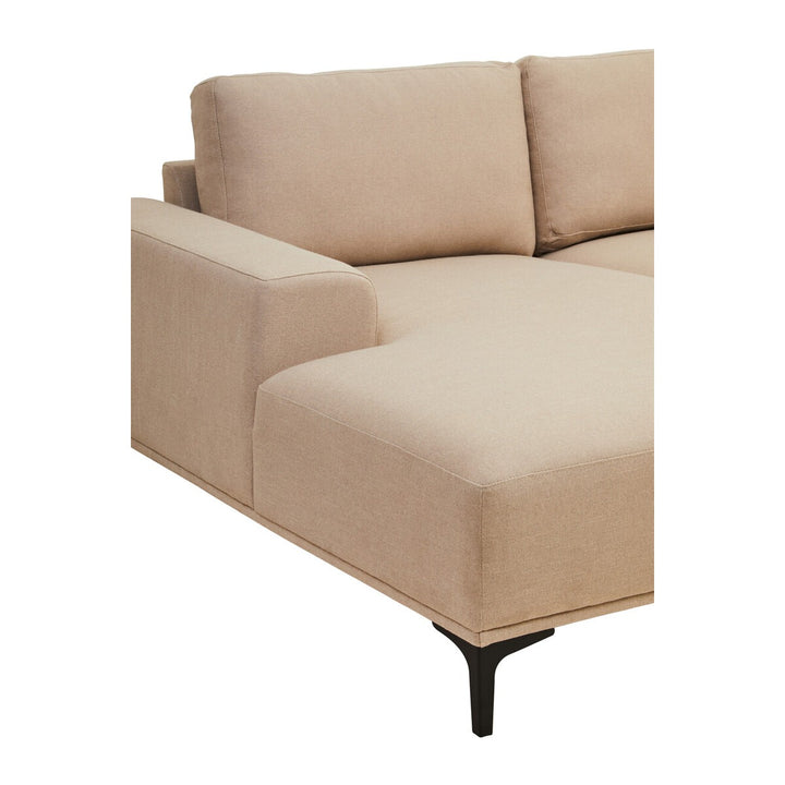 Toulon 3 Seater Fabric Left Right Chaise Sofa - Natural Premier 10