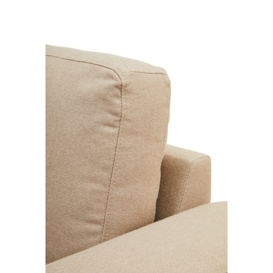 Toulon 3 Seater Fabric Left Right Chaise Sofa - Natural Premier 13