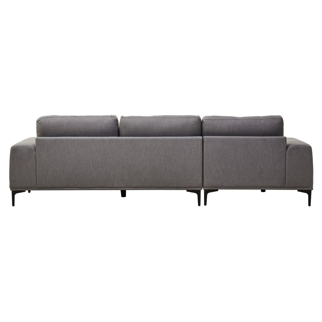 Toulon 3 Seater Fabric Right Hand Chaise Sofa - Grey Premier 5