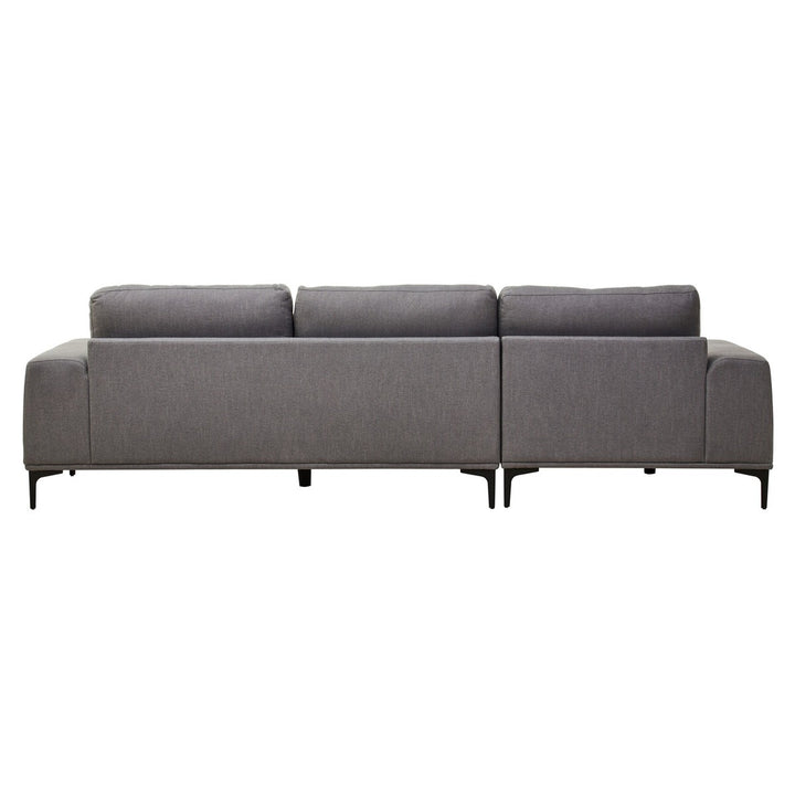 Toulon 3 Seater Fabric Right Hand Chaise Sofa - Grey Premier 5