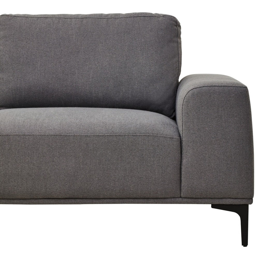 Toulon 3 Seater Fabric Right Hand Chaise Sofa - Grey Premier 8