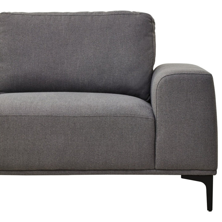 Toulon 3 Seater Fabric Right Hand Chaise Sofa - Grey Premier 8