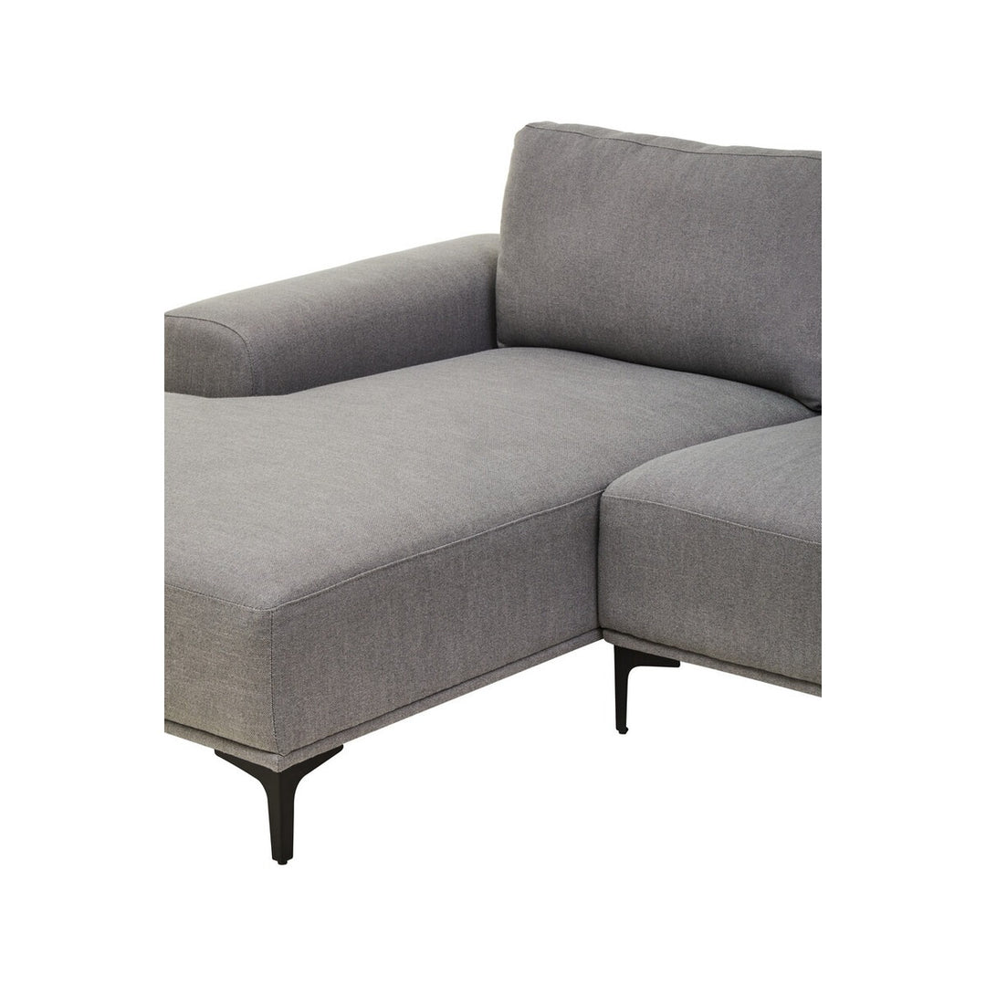 Toulon 3 Seater Fabric Right Hand Chaise Sofa - Grey Premier 9