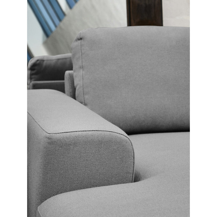 Toulon 3 Seater Fabric Right Hand Chaise Sofa - Grey Premier 17