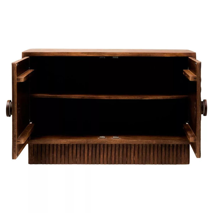 Sangar Two Door Mango Wood Carved Sideboard