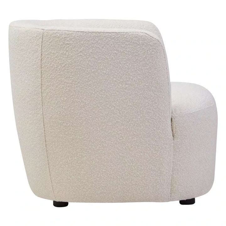 Bruge Textured Curved Chair - Cream