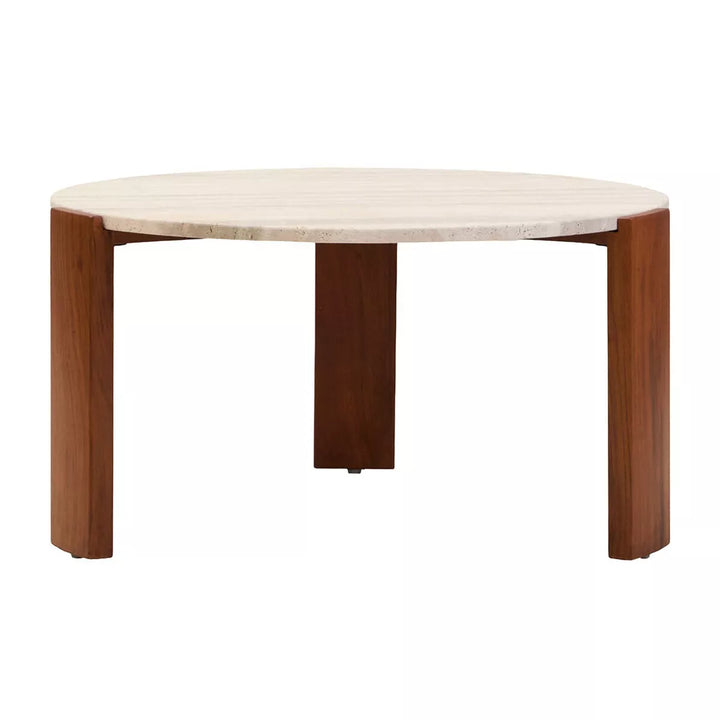 Palermo Round Top Coffee Table - Travertine