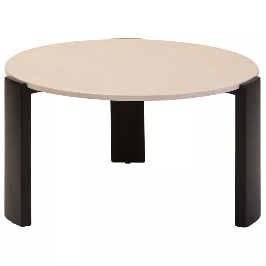 Palermo Round Top Coffee Table - Cream Marble