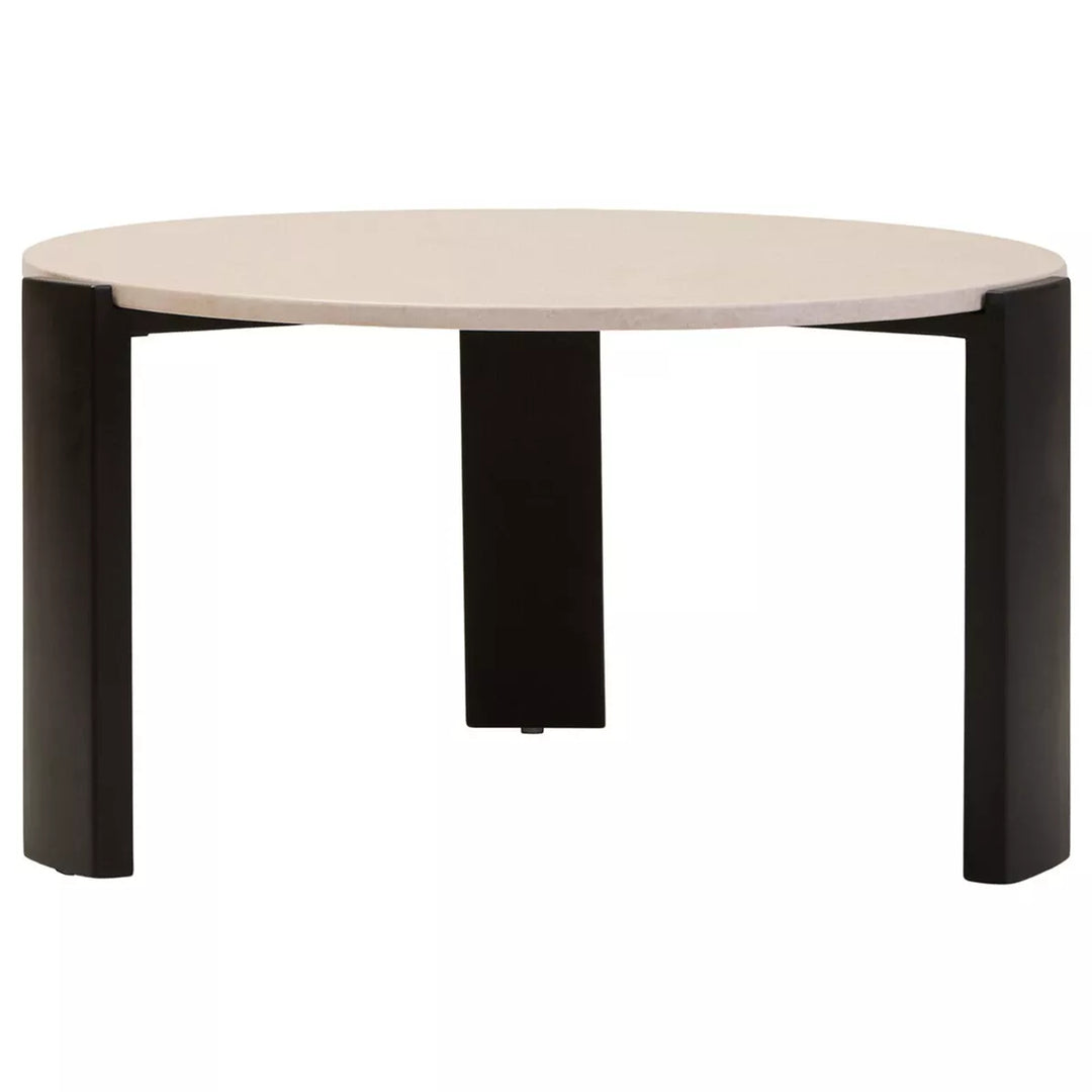 Palermo Round Top Coffee Table - Cream Marble