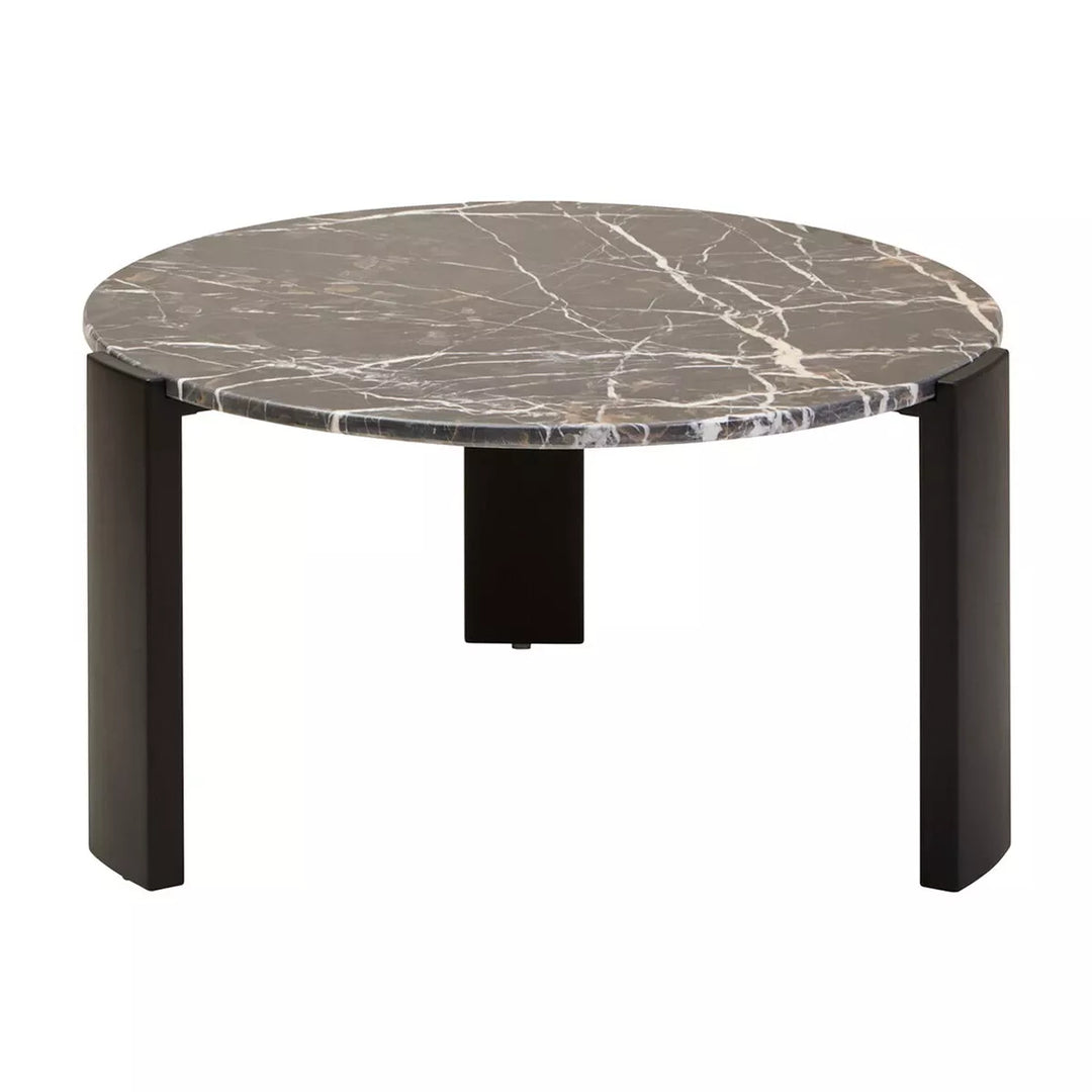 Palermo Round Top Coffee Table - Black Marble