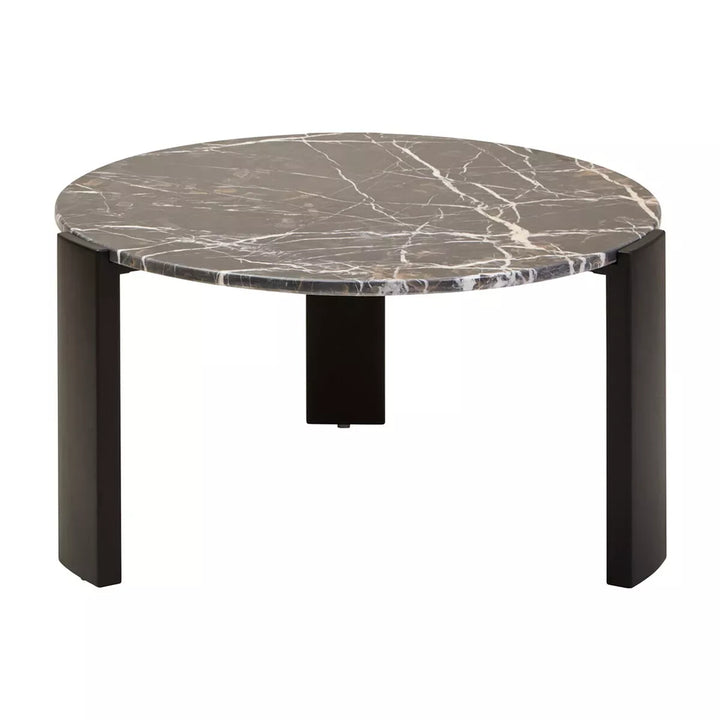 Palermo Round Top Coffee Table - Black Marble