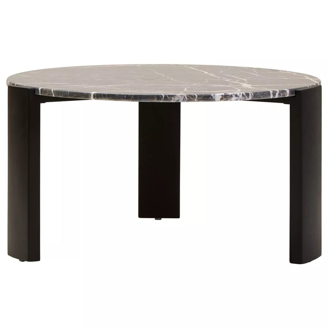 Palermo Round Top Coffee Table - Black Marble