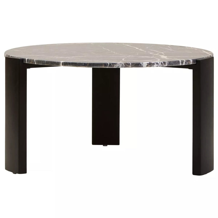 Palermo Round Top Coffee Table - Black Marble