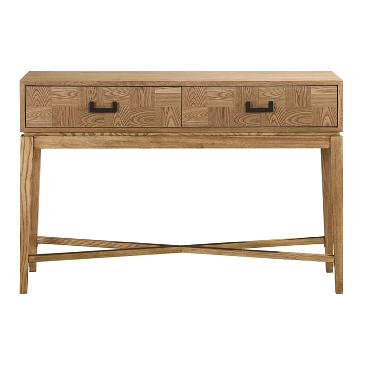 Dianthe Two Drawer Console Table - Natural