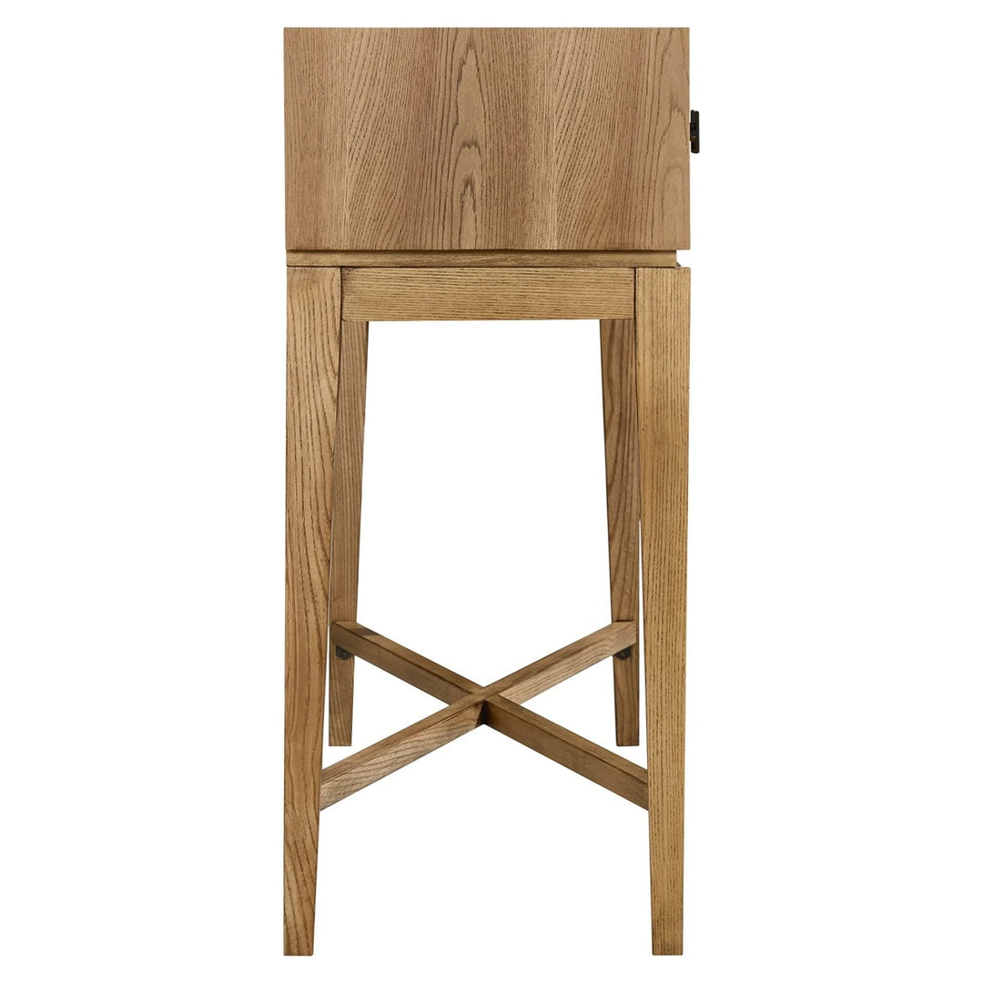 Dianthe Two Drawer Console Table - Natural