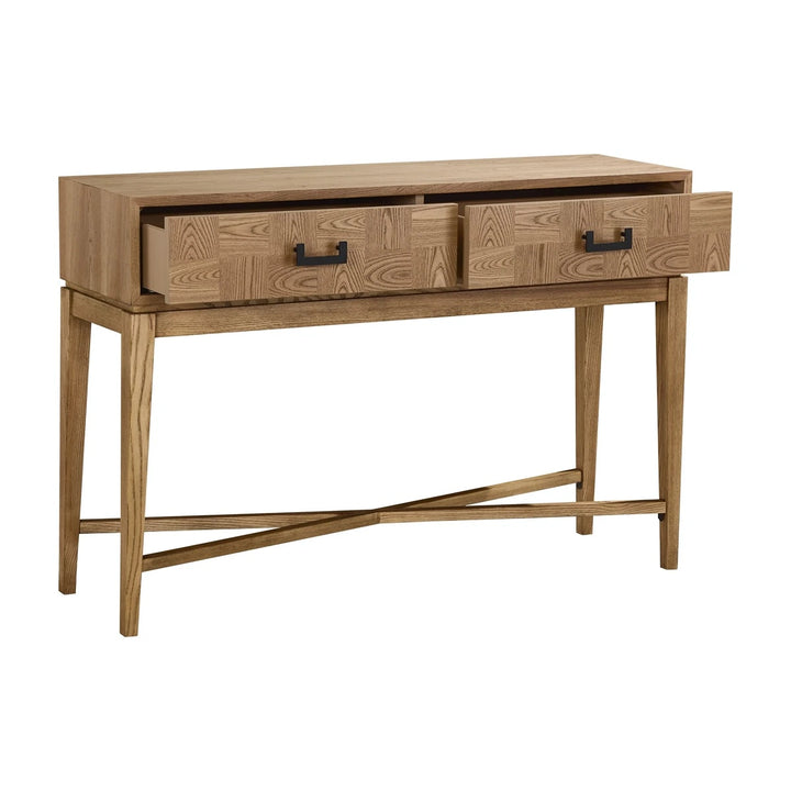 Dianthe Two Drawer Console Table - Natural