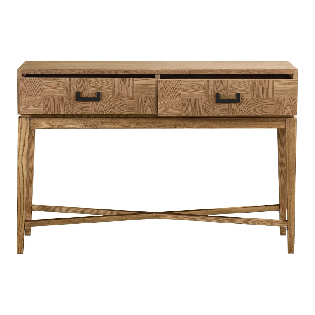 Dianthe Two Drawer Console Table - Natural