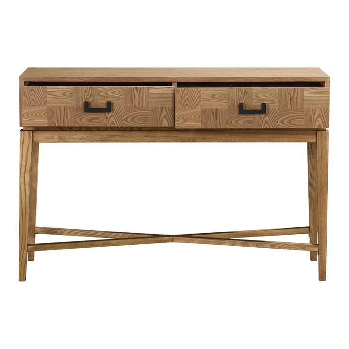 Dianthe Two Drawer Console Table - Natural