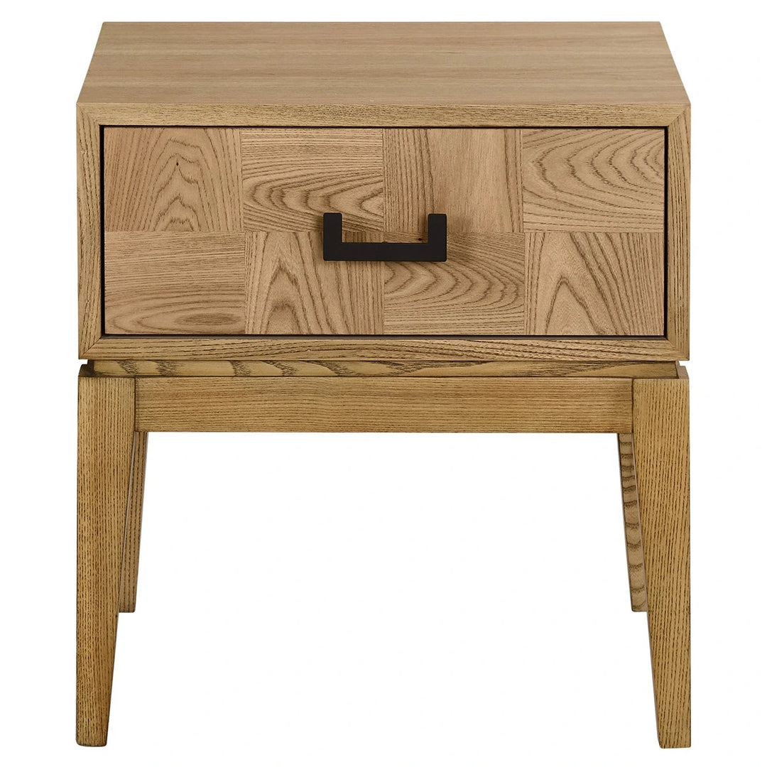 Dianthe One Drawer Side Table - Natural