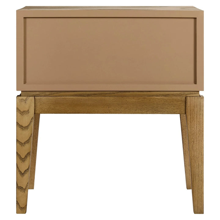 Dianthe One Drawer Side Table - Natural