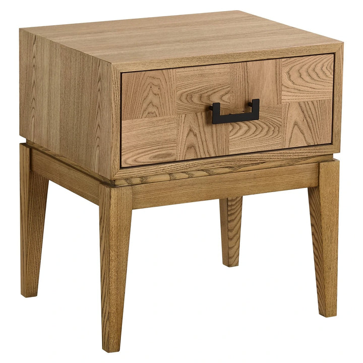 Dianthe One Drawer Side Table - Natural