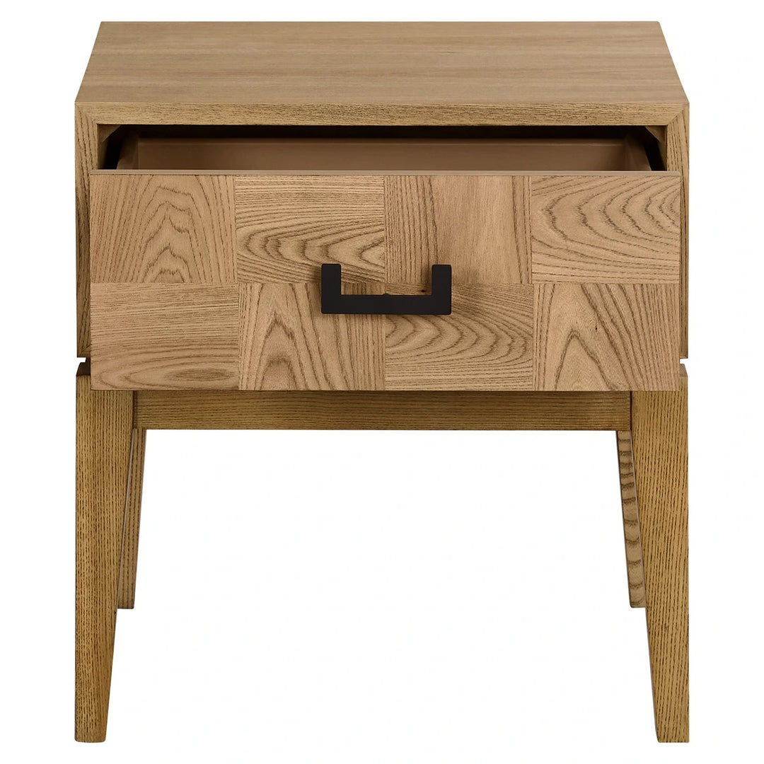 Dianthe One Drawer Side Table - Natural