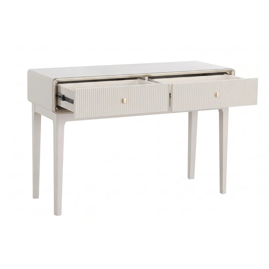 Dorota Two Drawer Dressing Table - Ivory