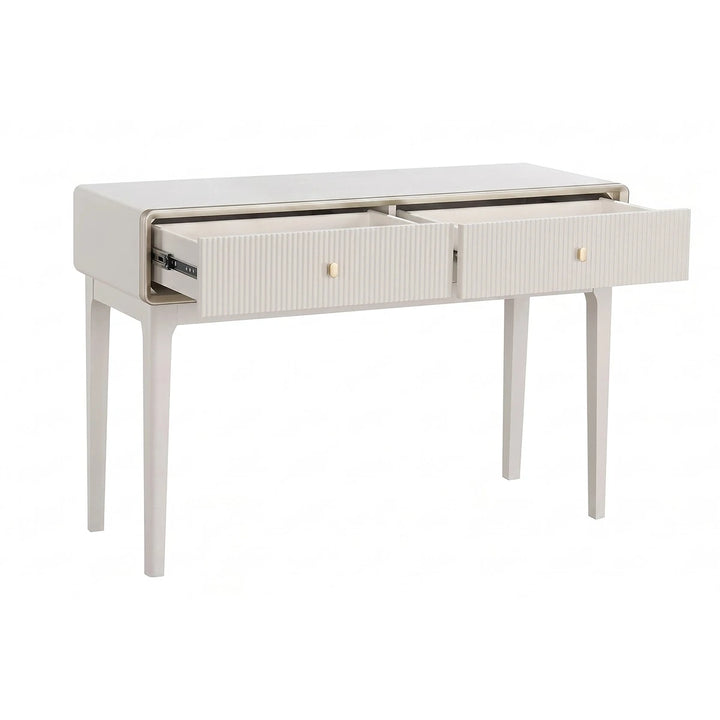 Dorota Two Drawer Dressing Table - Ivory