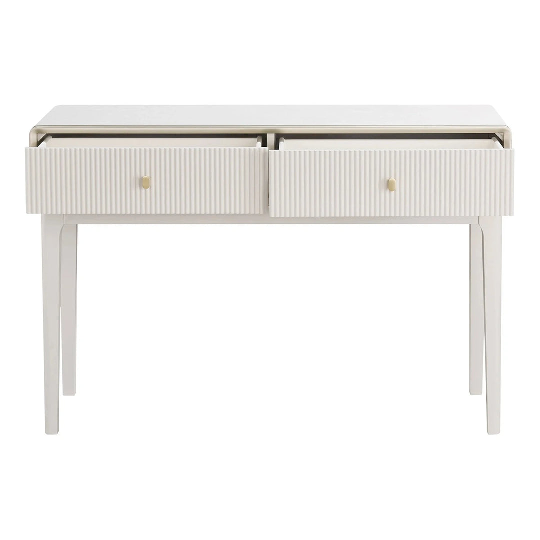 Dorota Two Drawer Dressing Table - Ivory
