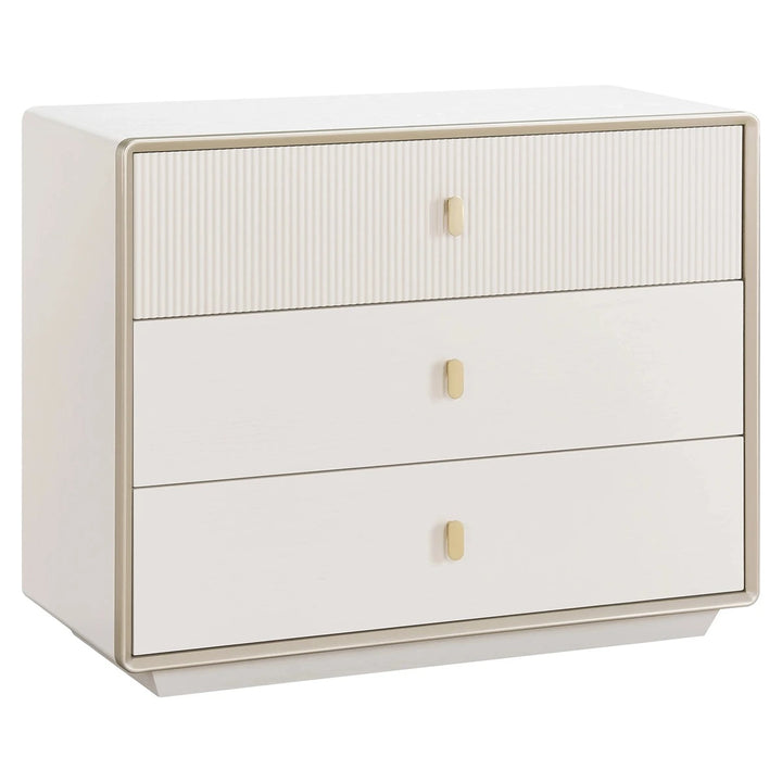 Dorota Three Drawer Chest - Ivory